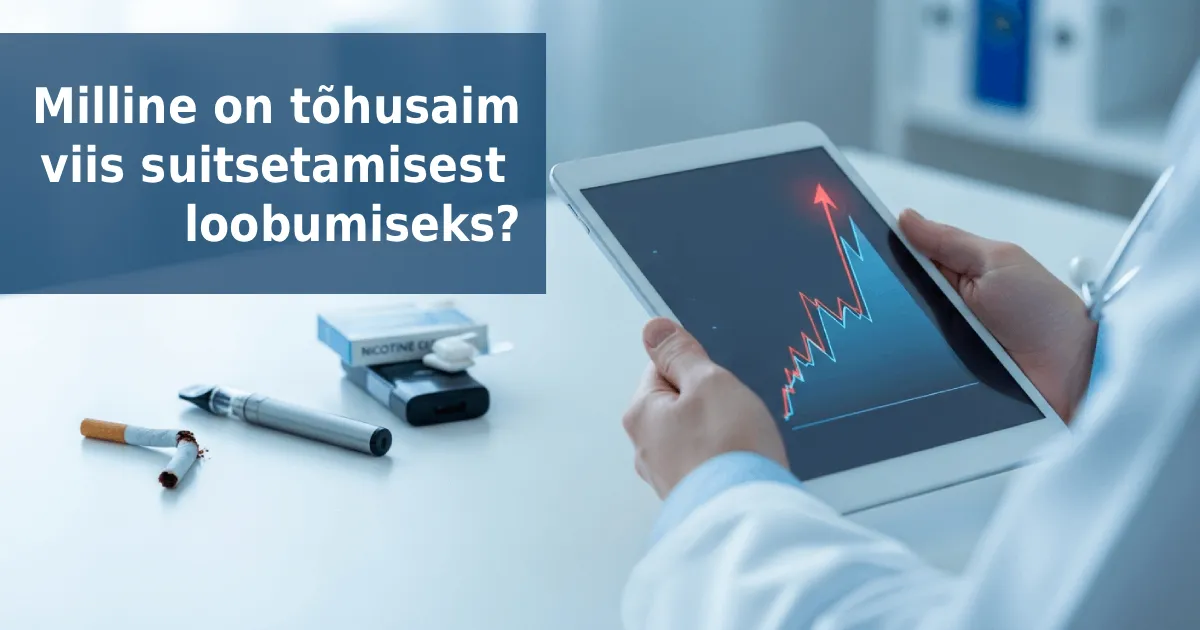 Kliiniline uuring: e-sigareti kasutamine suitsetamisest loobumiseks